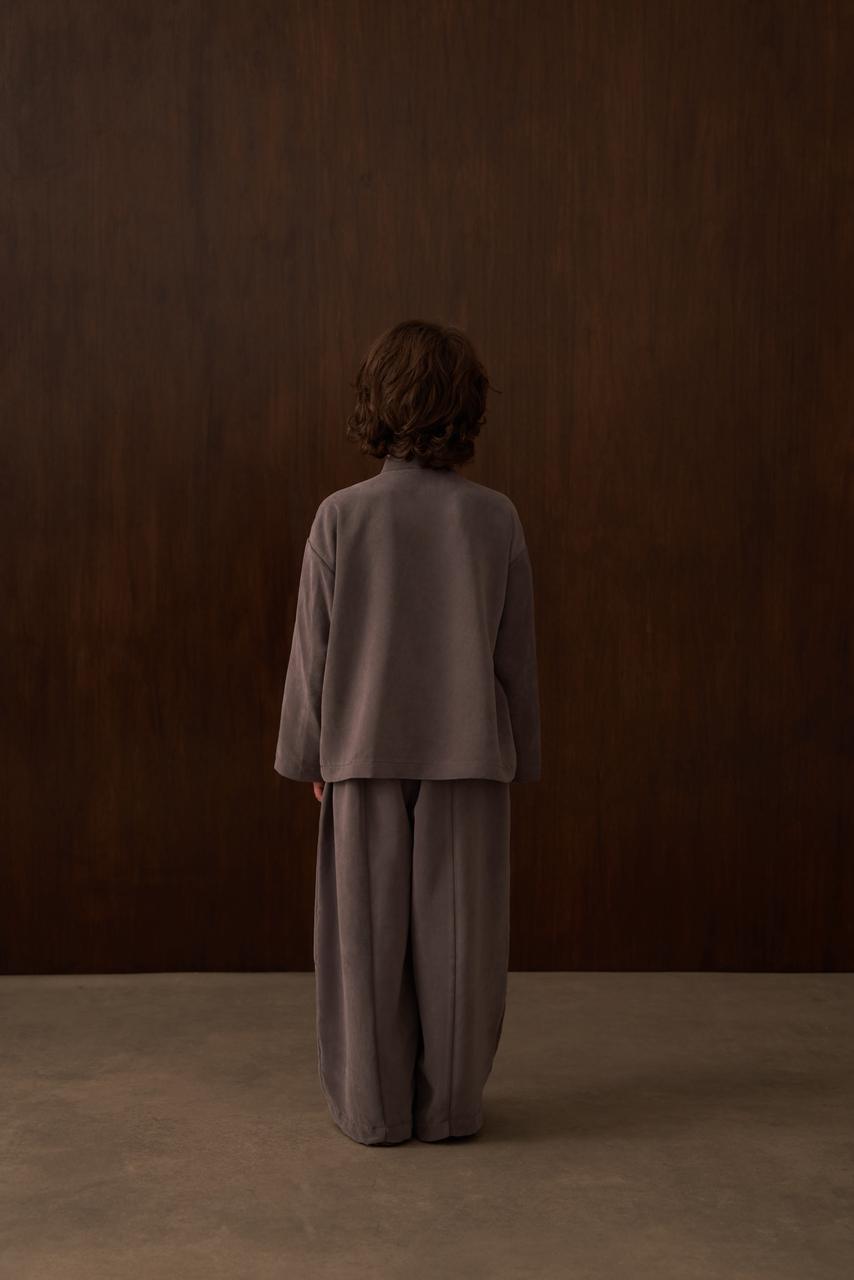 Deep Taupe Kimono Set