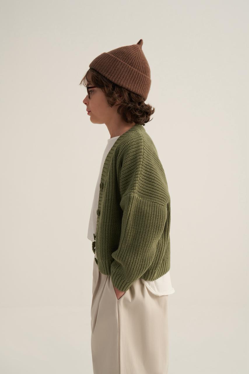 Olive Cozy Knit jacket