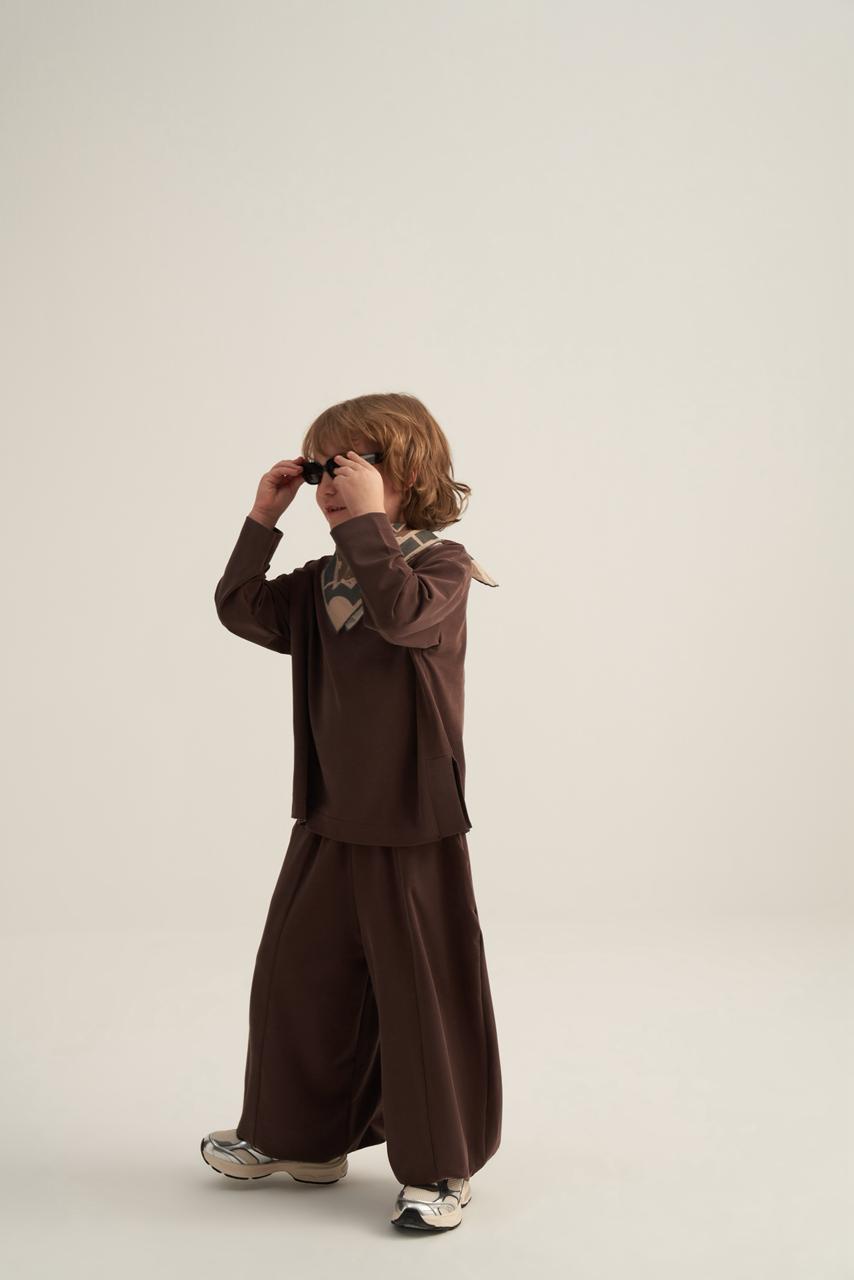 Coffee Brown Comfy Oversized Set